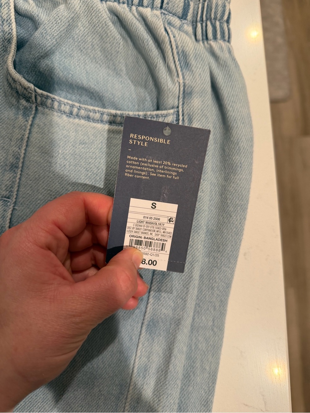 NWT Target pull on wide leg jean - Picture 3 of 5